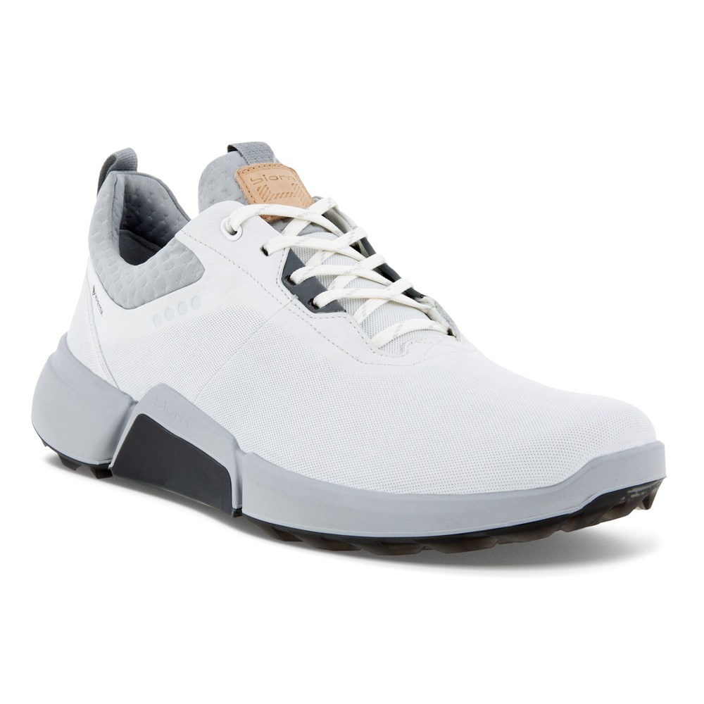 Mens Golf Shoes - ECCO Biom H4 - White - 1367HJDFB